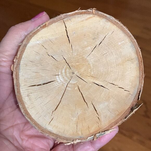 Mud Pie Birch log wood GNOME NWT - Picture 4 of 7